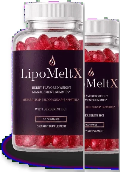 LipoMeltX 2-bottle berry gummy starter package