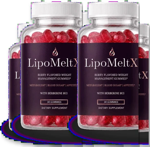 LipoMeltX 6-bottle best-value berry gummy package